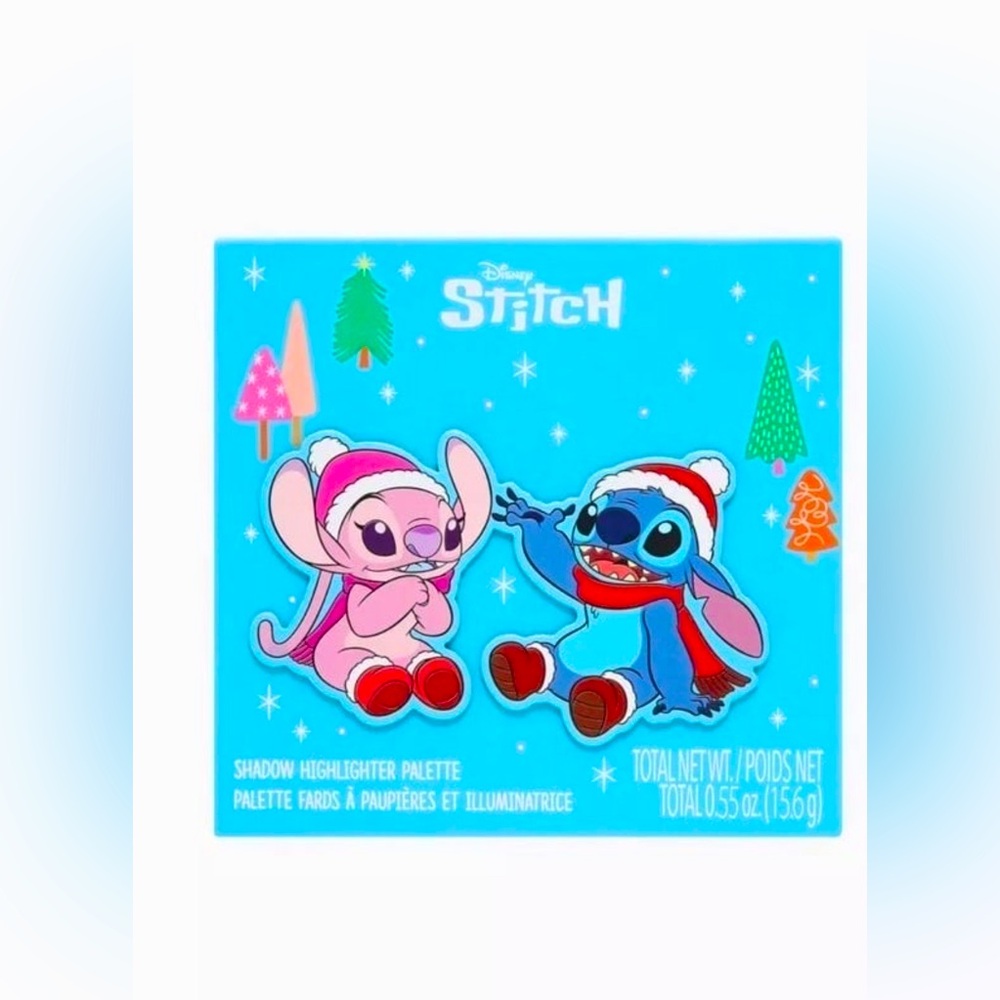 Disney Lilo & Stitch Angel Stitch Winter Eyeshadow & Highlighter Makeup Palette